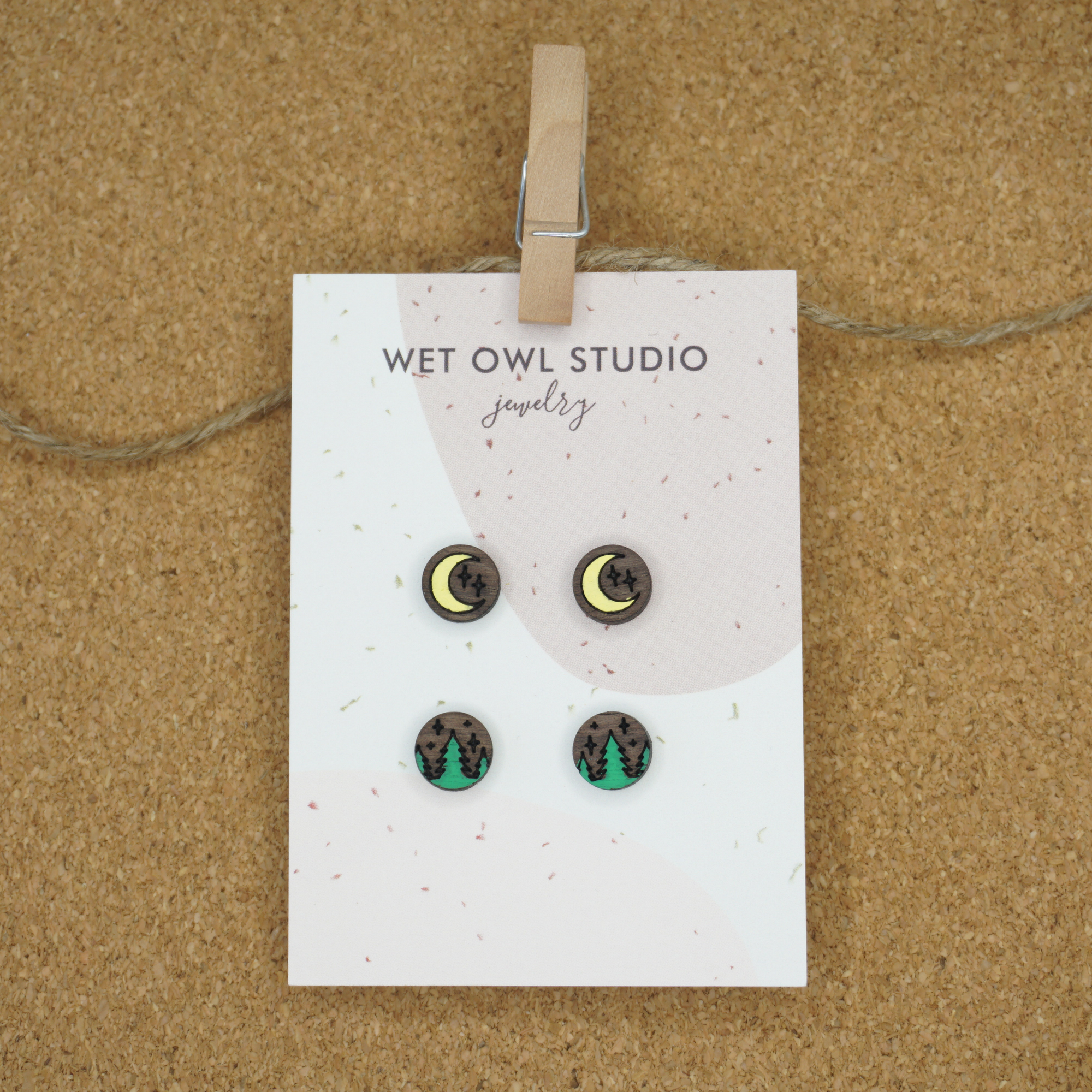 Painted Stud Set | Forest