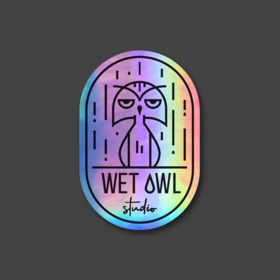 Wet Owl Sticker | Medium